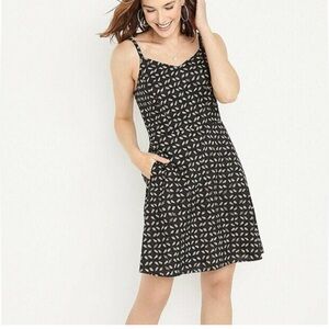 Maurice's Super Cute Black and White Geometric Floral Mini Dress NWT Size 1X